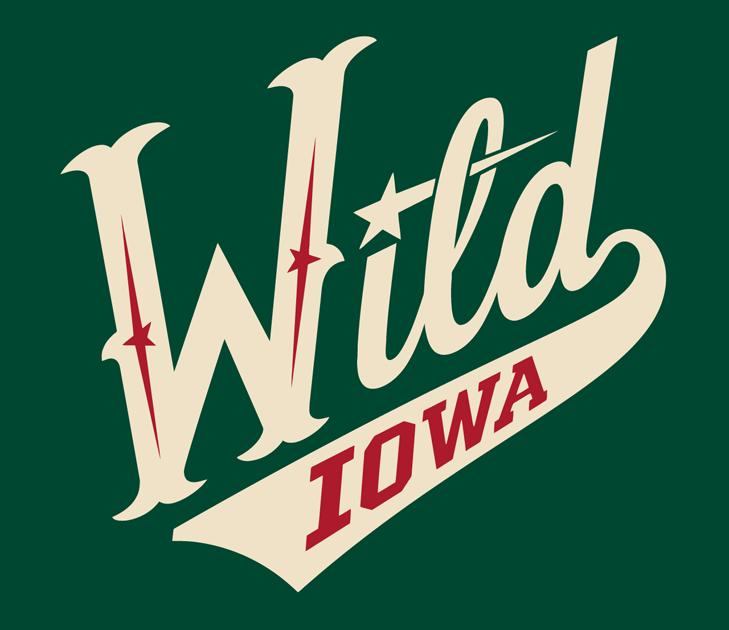 Iowa Wild 2013 14-Pres Alternate Logo v2 iron on transfers for clothing